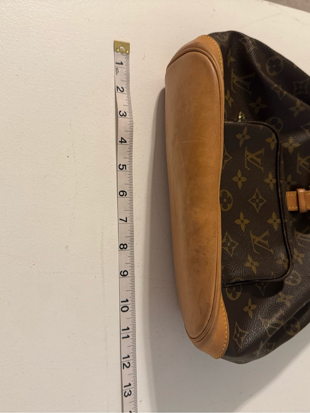 Louis Vuitton Monogram Canvas Drawstring Backpack with Tan Trim - Picture 14 of 15